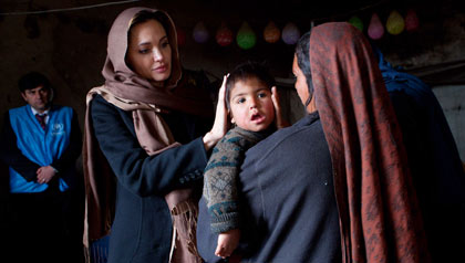 Political Activist Angelina Jolie in Afghanistan